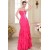 Trumpet/Mermaid Sweetheart Beaded Long Pink Chiffon Prom Evening Formal Party Dresses ED010077