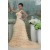 A-Line One-Shoulder Long Yellow Prom Evening Formal Party Dresses ED010087