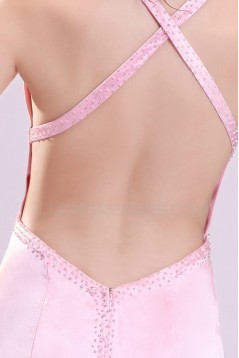 Long Beaded Pink Prom Evening Formal Party Dresses ED010094