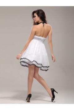 A-Line Sweetheart Short Black White Prom Evening Formal Party Dresses ED010097