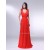 A-Line V-Neck Long Chiffon Prom Evening Formal Dresses ED011001