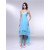 High Low Blue Chiffon Prom Evening Formal Dresses ED011003