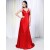 A-Line Beaded Long Red Prom Evening Formal Dresses ED011004