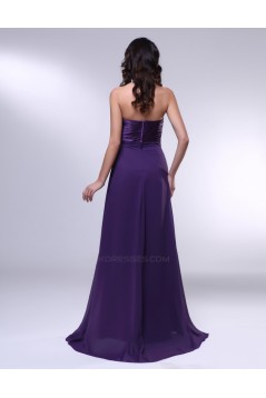 Empire Strapless Long Purple Prom Evening Formal Dresses Maternity Dresses ED011010