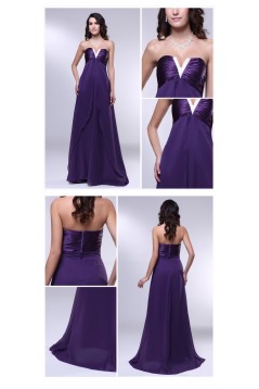 Empire Strapless Long Purple Prom Evening Formal Dresses Maternity Dresses ED011010