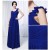 A-Line One-Shoulder Long Blue Chiffon Prom Evening Formal Dresses ED011013