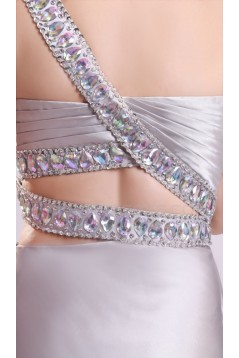 One-Shoulder Long Beaded Prom Evening Formal Party Dresses ED010103