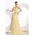 A-Line Long Yellow Prom Evening Formal Party Dresses ED010104