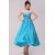 A-Line Strapless Short Blue Beaded Prom Evening Formal Party Dresses ED010106