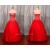 A-Line Sweetheart Beaded Long Red Prom Evening Formal Dresses ED011113
