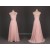 A-Line One-Shoulder Beaded Long Pink Chiffon Prom Evening Formal Dresses ED011114