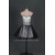 A-Line Sweetheart Beaded Black White Prom Evening Formal Dresses ED011123