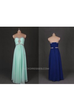 A-Line Sweetheart Beaded Long Chiffon Prom Evening Formal Dresses ED011135