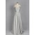 A-Line Cap-Sleeve Beaded Long Chiffon Prom Evening Formal Dresses ED011144