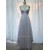 A-Line V-Neck Beaded Long White Chiffon Prom Evening Formal Dresses ED011152