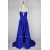 High Low Sweetheart Beaded Blue Chiffon Prom Evening Formal Dresses ED011168