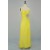 A-Line Sweetheart Beaded Long Yellow Chiffon Prom Evening Formal Dresses ED011169