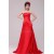 A-Line Strapless Beaded Long Red Prom Evening Formal Party Dresses ED010120