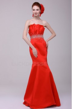 Trumpet/Mermaid Beaded Long Prom Evening Formal Party Dresses ED010121