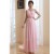 A-Line One-Shoulder Long Pink Chiffon Prom Evening Bridesmaid Dresses ED011210
