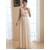A-Line One-Shoulder Long Chiffon Prom Evening Bridesmaid Dresses ED011213