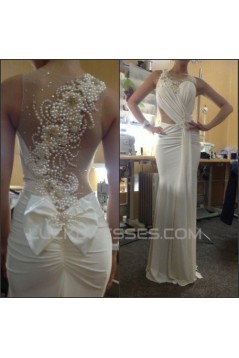 Sexy Trumpet/Mermaid Beaded Long Prom Evening Formal Dresses ED011222