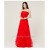 A-Line Strapless Beaded Long Red Prom Evening Formal Dresses ED011223