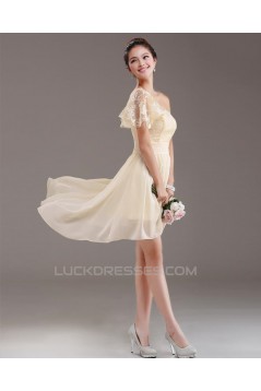 A-Line Short Chiffon Prom Evening Bridesmaid Dresses ED011231