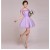 A-Line Cap-Sleeve Short Tulle Prom Evening Formal Bridesmaid Dresses ED011234