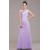 A-Line One-Shoulder Beaded Long Chiffon Prom Evening Formal Dresses ED011251