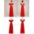 A-Line Beaded Long Red Chiffon Prom Evening Formal Dresses ED011258
