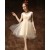 A-Line V-Neck Short Tulle Prom Evening Bridesmaid Dresses ED011264