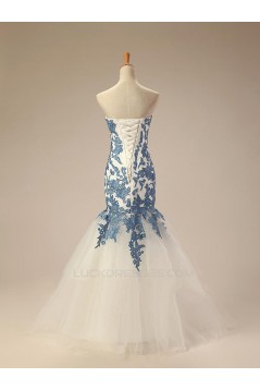 Trumpet/Mermaid Sweetheart Long Prom Evening Formal Dresses ED011283