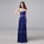 A-Line Sweetheart Beaded Long Blue Prom Evening Formal Dresses ED011287