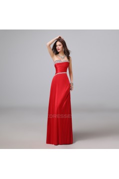 A-Line Sweetheart Beaded Long Prom Evening Formal Dresses ED011288