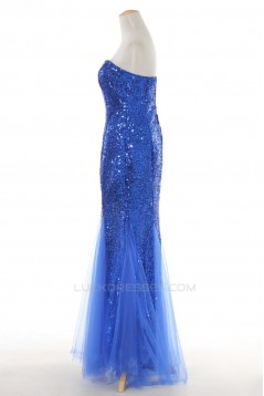 Trumpet/Mermaid Sequins Long Prom Evening Formal Dresses ED011290