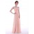 A-Line Beaded Long Pink Chiffon Prom Evening Formal Dresses ED011302