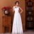 A-Line Beaded Long White Prom Evening Formal Dresses ED011306