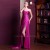 Sheath One-Shoulder Beaded Long Prom Evening Formal Dresses ED011345