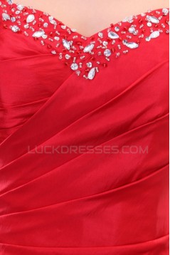 Long Red Spaghetti Strap Prom Evening Formal Party Dresses ED010140