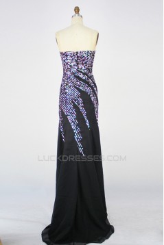 Beaded Long Chiffon Prom Evening Formal Dresses ED011404