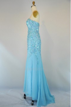 Beaded Long Chiffon Prom Evening Formal Dresses ED011404