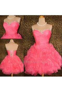 Short/Mini Sweetheart Beaded Prom Evening Formal Dresses ED011428