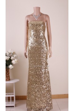 God Sequins Strapless Long Prom Evening Formal Dresses ED011458