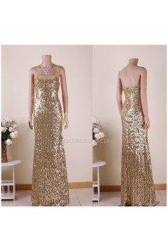 God Sequins Strapless Long Prom Evening Formal Dresses ED011458