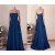 Empire Strapless Long Blue Chiffon Prom Evening Maternity Evening Dresses ED011461