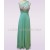 Sheath/Column One-Shoulder Beaded Long Blue Chiffon Prom Evening Formal Dresses ED011477