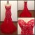 Trumpet/Mermaid Sweetheart Beaded Long Red Prom Evening Formal Dresses ED011489