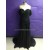 Long Black Beaded Chiffon Prom Evening Formal Dresses ED011503