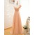 A-Line One-Shoulder Long Chiffon Prom Evening Bridesmaid Dresses ED011508